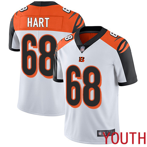Cincinnati Bengals Limited White Youth Bobby Hart Road Jersey NFL Footballl #68 Vapor Untouchable->youth nfl jersey->Youth Jersey